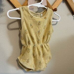 Baby Romper with Lemon Print